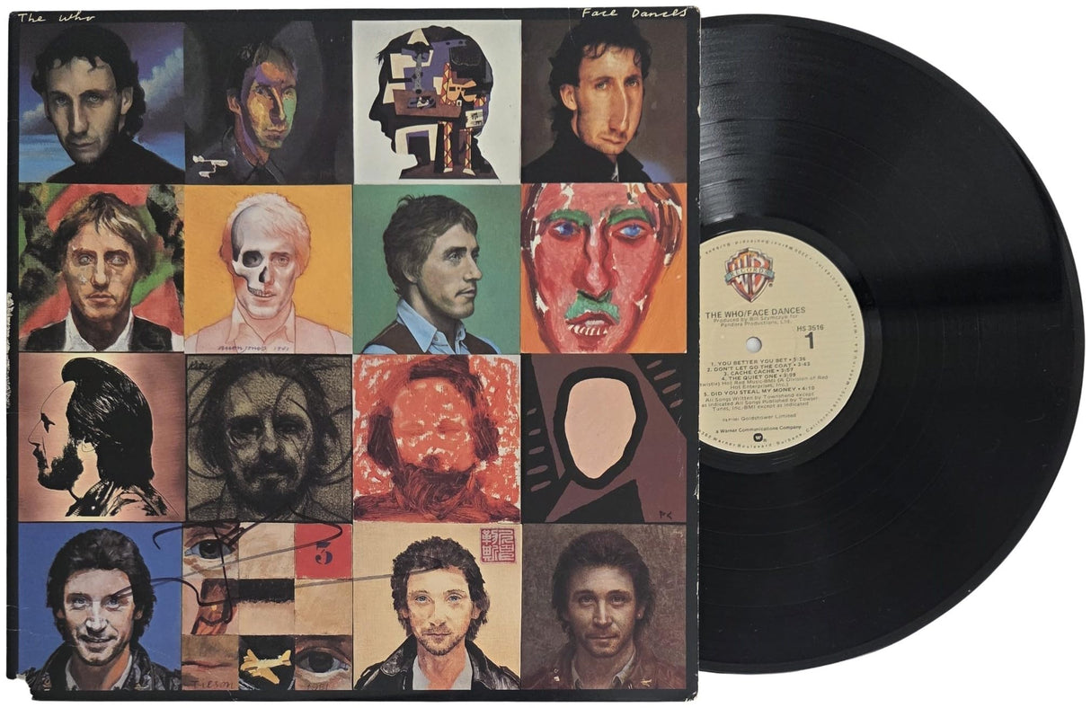 Pete Townshend Signed The Who Face Dances Album COA Proof Autograph Vinyl Record