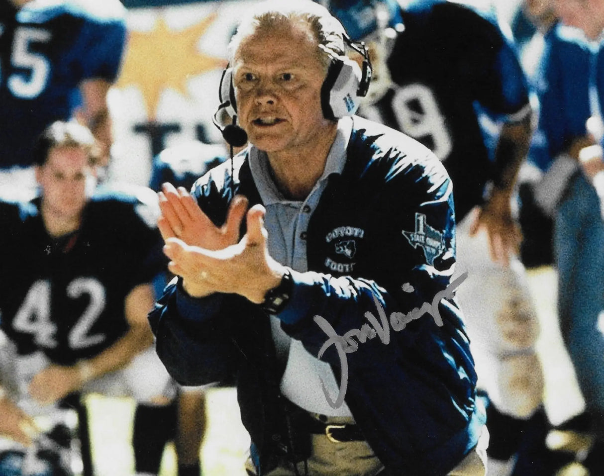 Jon Voight Varsity Blues Bud Kilmer Signed Coyotes 8x10 Photo COA Proof Autographed