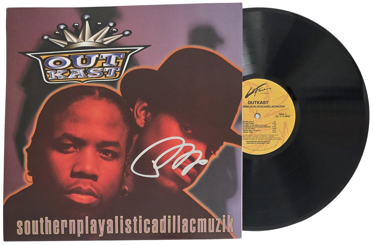Big Boi Signed OutKast Southernplayalisticadillacmuzik Album COA Exact Proof Autographed Vinyl Record