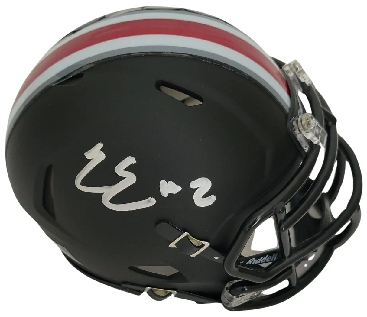 Emeka Egbuka Signed Ohio State Buckeyes Mini Football Helmet Proof COA Autographed..