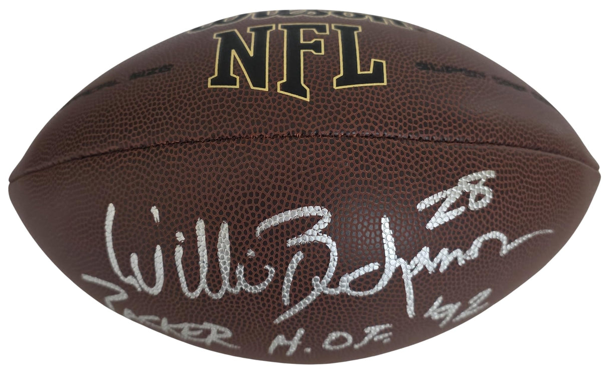 Willie Buchanon Signed Football COA Proof Photo Autographed Chargers Green Bay Packers