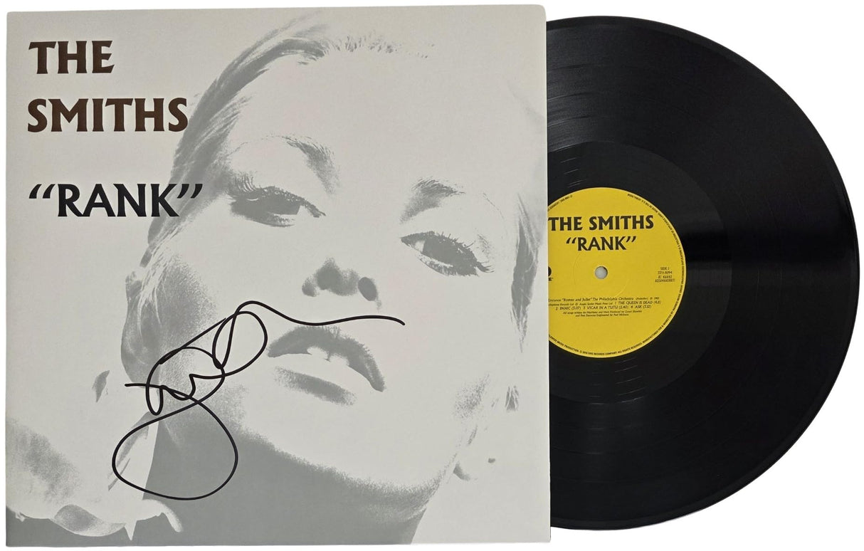 Johnny Marr Signed The Smiths Rank Album COA Proof Autographed Vinyl Record