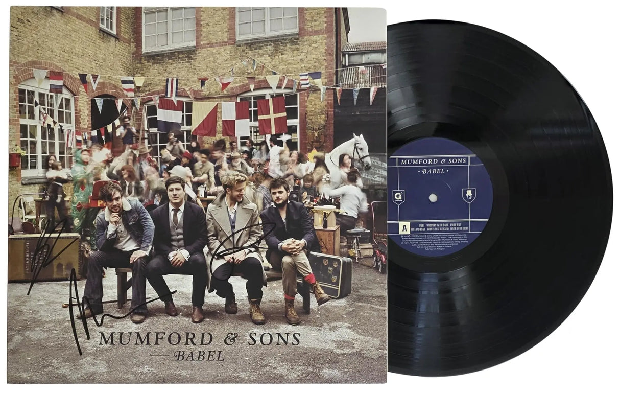 Mumford & Sons Signed Babel Album Exact Proof COA Autographed Vinyl Record