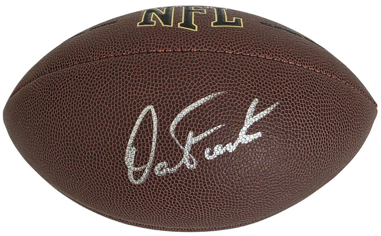 Dan Fouts Signed Football Proof Beckett COA Chargers Oregon Ducks Autographed
