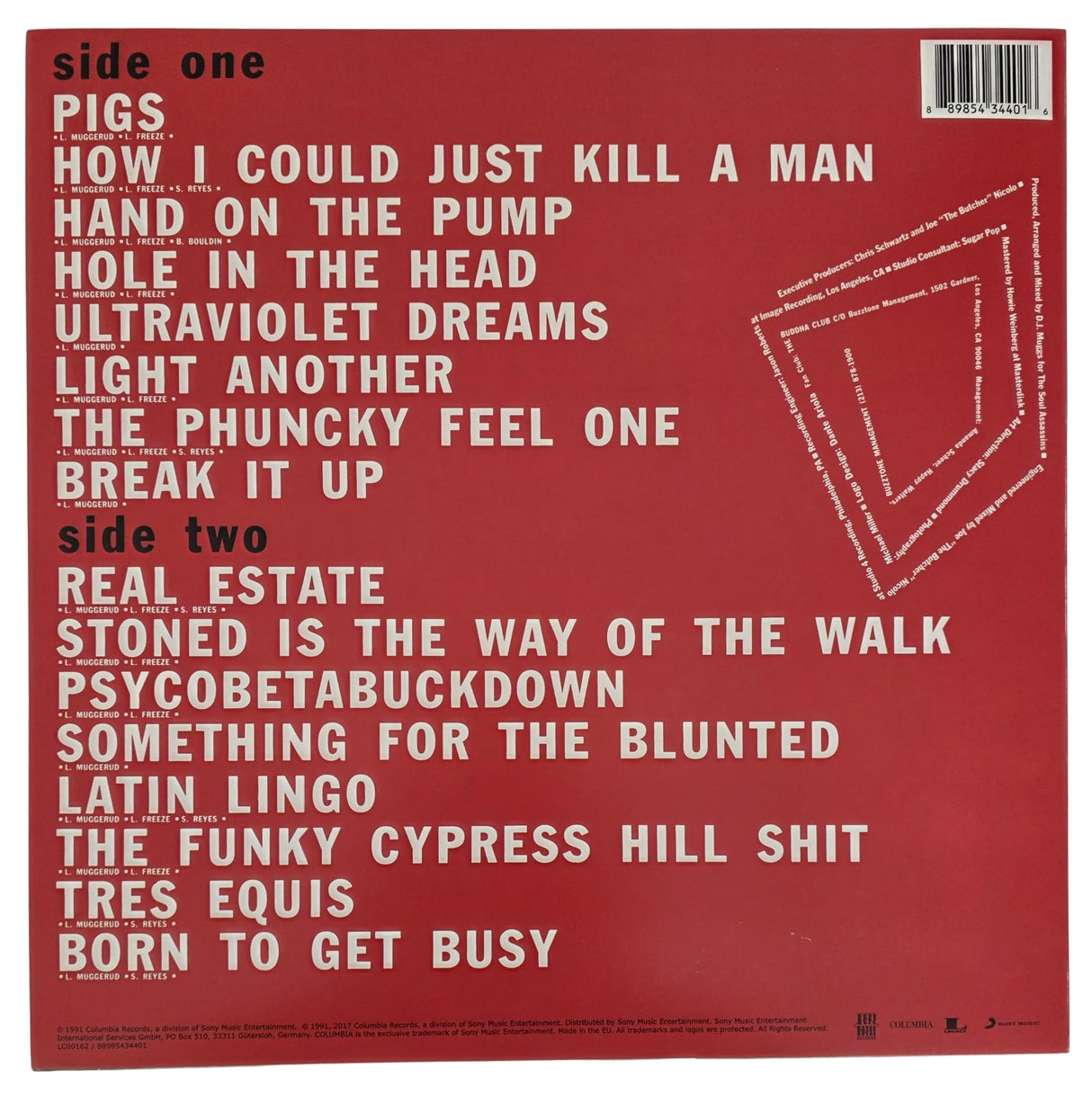 Cypress Hil Signed Album COA Autographed Vinyl Record Proof Sen Dog, B - Real