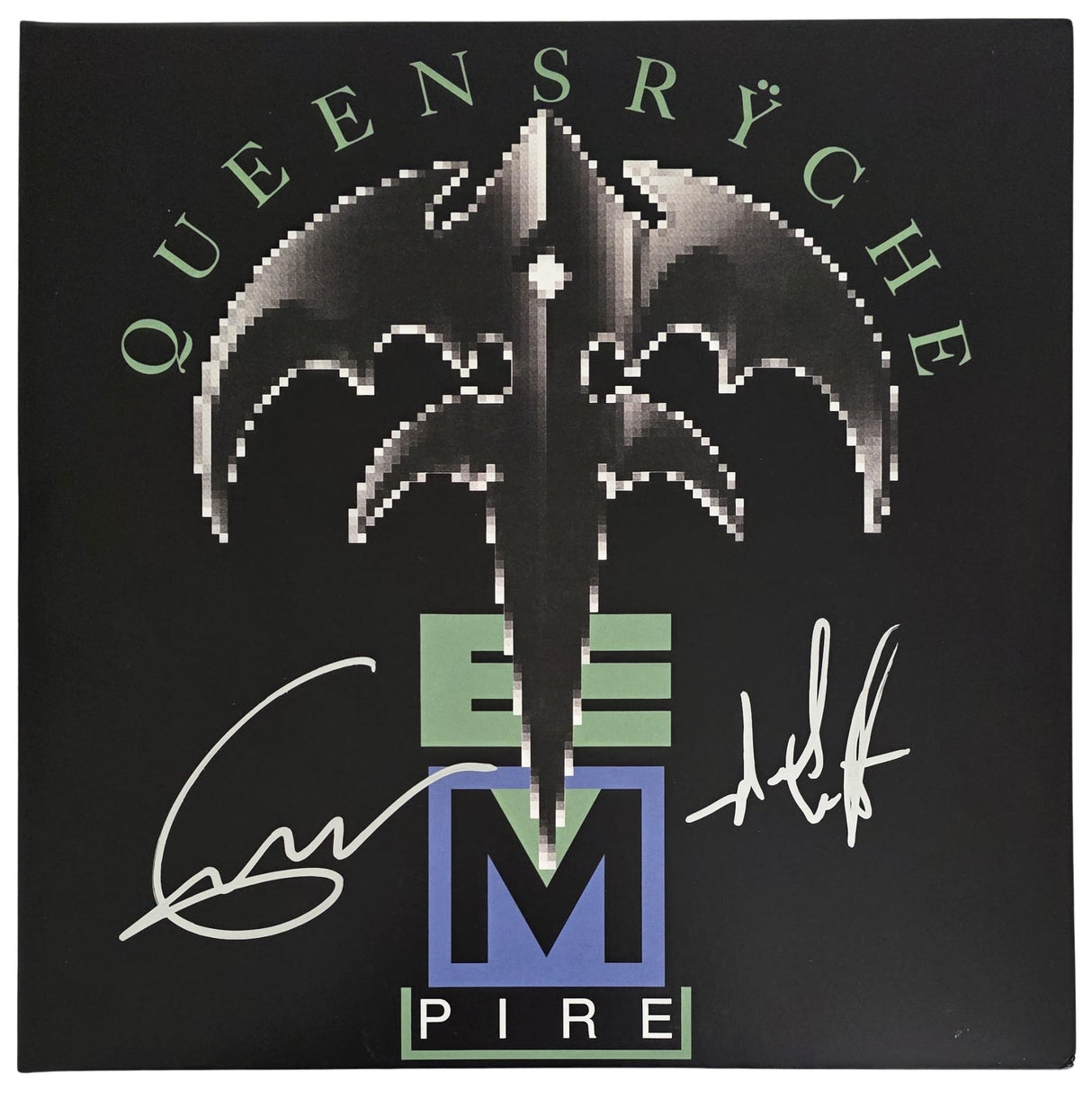 Geoff Tate Signed Queensryche Empire Album COA Proof Autographed Vinyl Record Michael Wilton