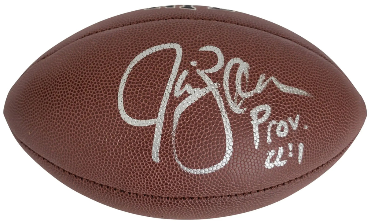 Jim Zorn Signed Football Exact Proof COA Autographed Seattle Seahawks