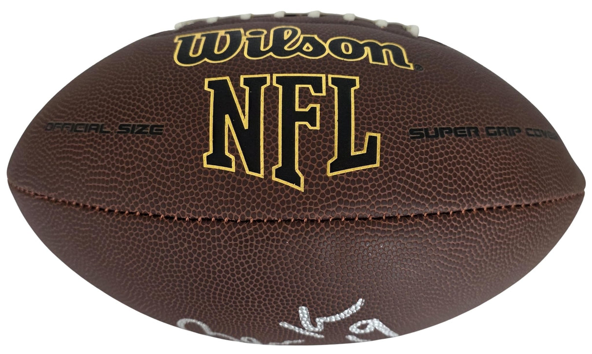 Bernie Kosar Signed Football Exact Proof COA Cleveland Browns Miami Hurricanes