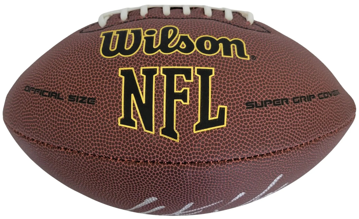 Austin Ekeler Signed Football Proof COA Autographed Washington Commanders LA Chargers