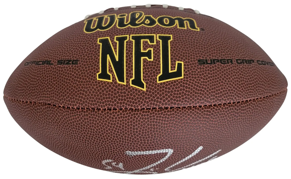 Zach Thomas Signed Football Proof COA Autographed Miami Dolphins Texas Tech