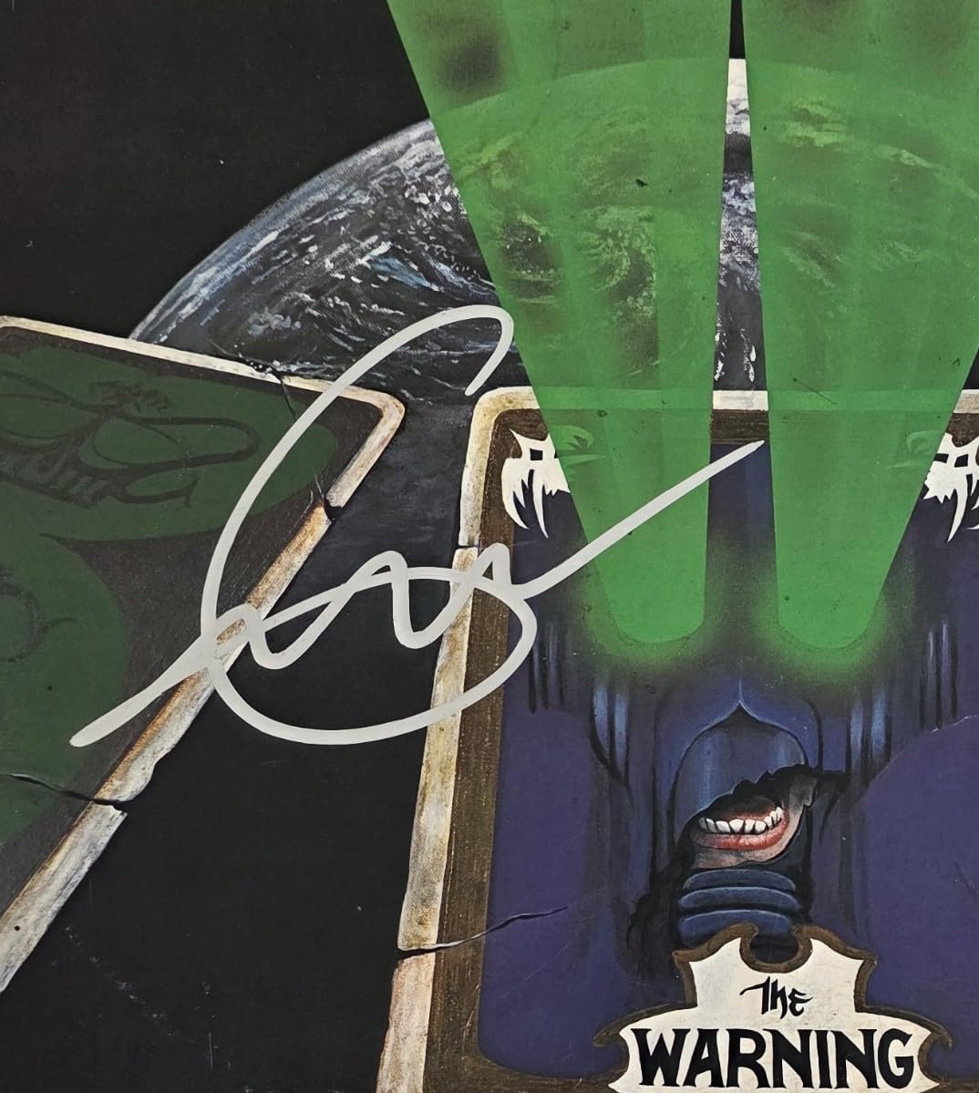 Geoff Tate Signed Queensryche The Warning Album COA Proof Autographed Vinyl Record Michael Wilton