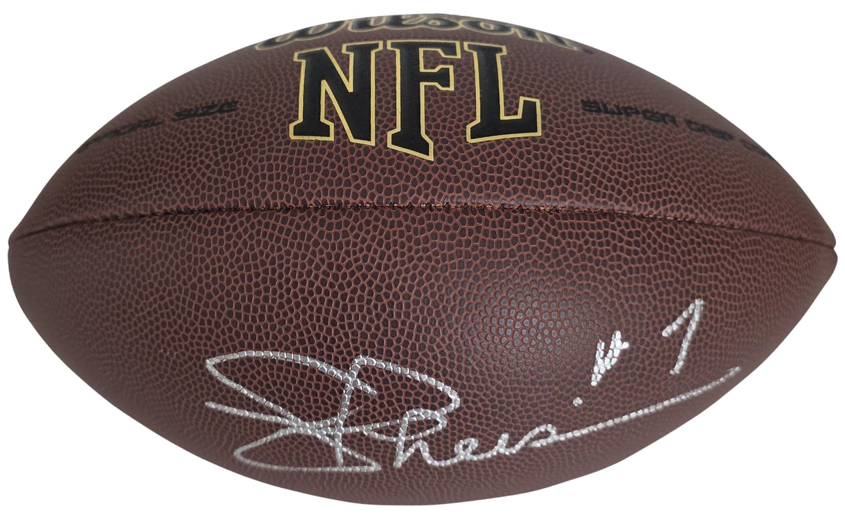 Joe Theisman Signed Football Proof COA Autographed Washington Redskins Notre Dame..