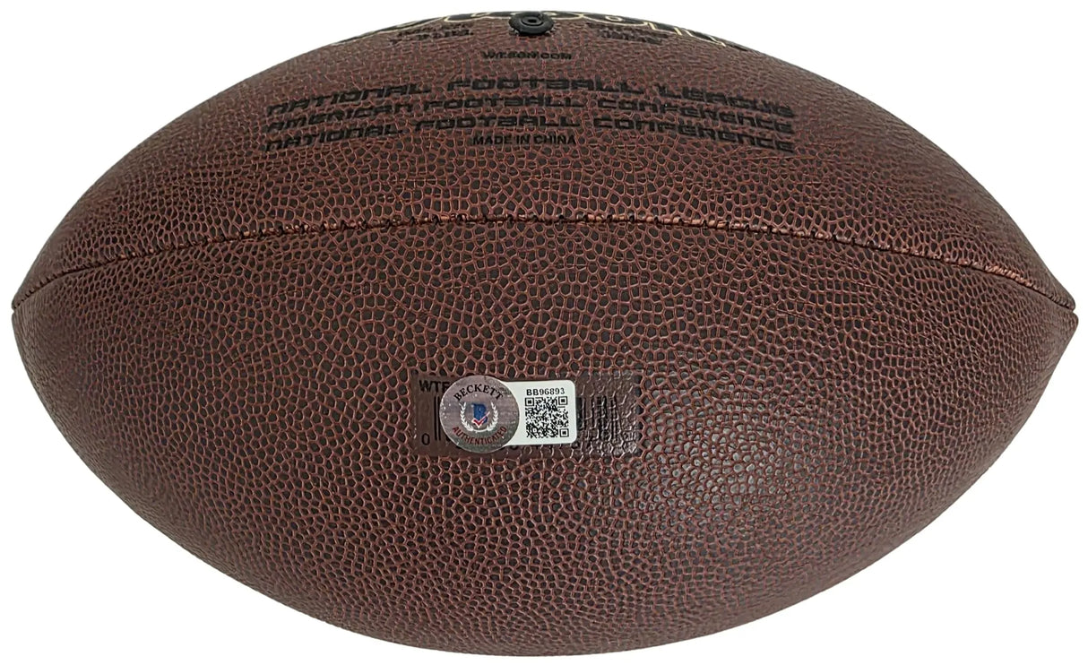 Dan Fouts Signed Football Proof Beckett COA Chargers Oregon Ducks Autographed