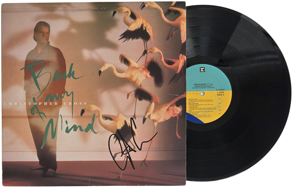 Christopher Cross Signed Back of My Mind Album COA Exact Proof Autographed Vinyl Record Sailing