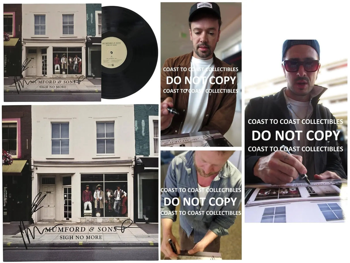 Mumford & Sons Signed Sigh No More Album Proof COA Autographed Vinyl Record