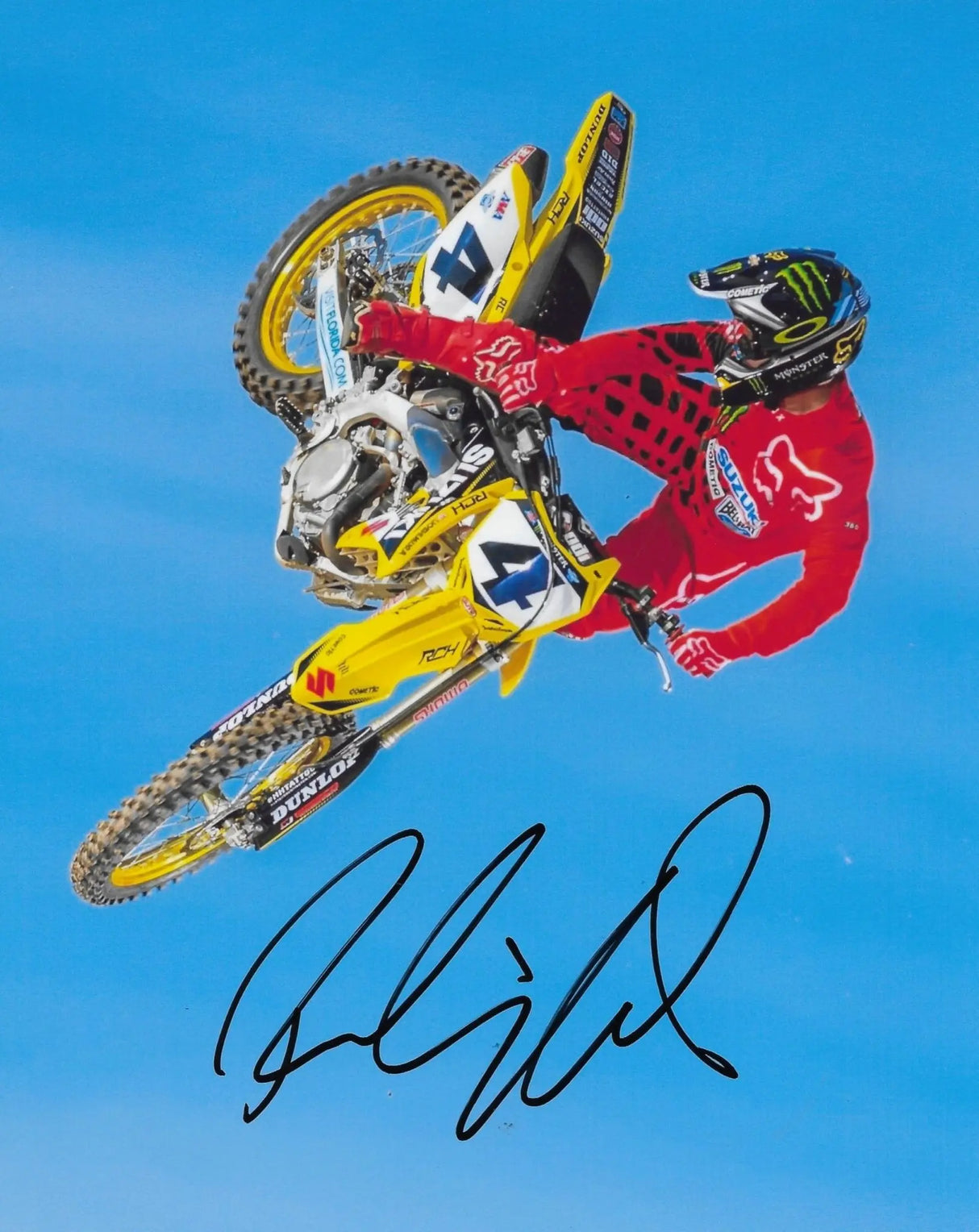 Ricky Carmichael Signed 8x10 Photo COA Proof Autographed Supercross Motocross.