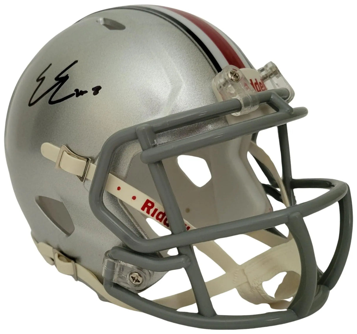Emeka Egbuka Signed Ohio State Buckeyes Mini Football Helmet Proof COA Autographed