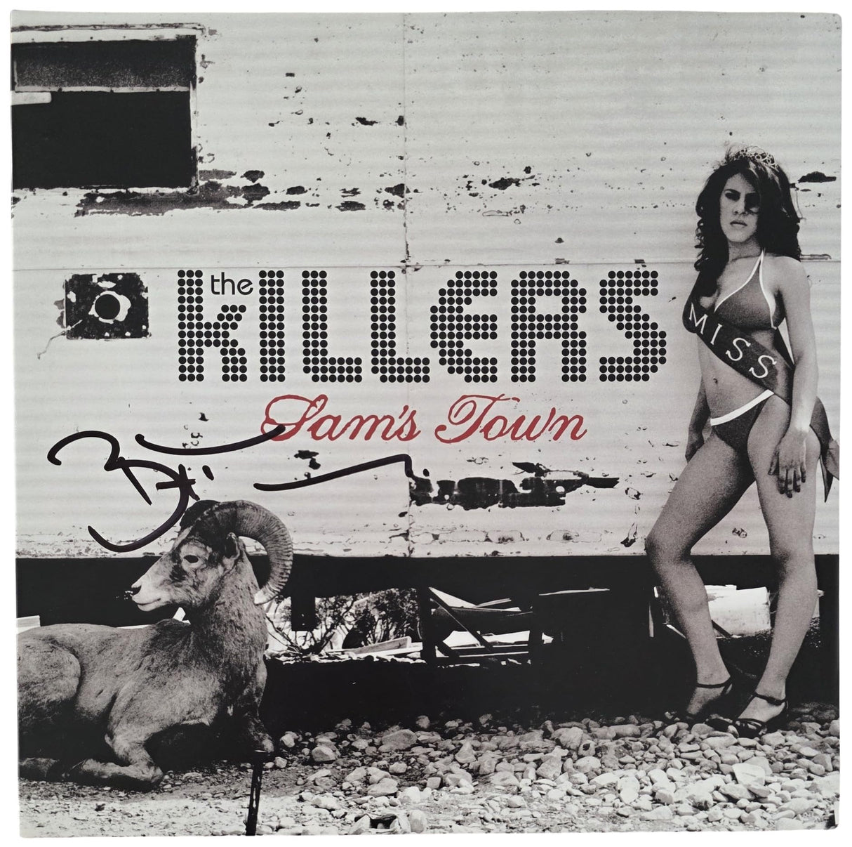 Brandon Flowers Signed The Killers Sams Town Album COA Proof Autographed Vinyl Record
