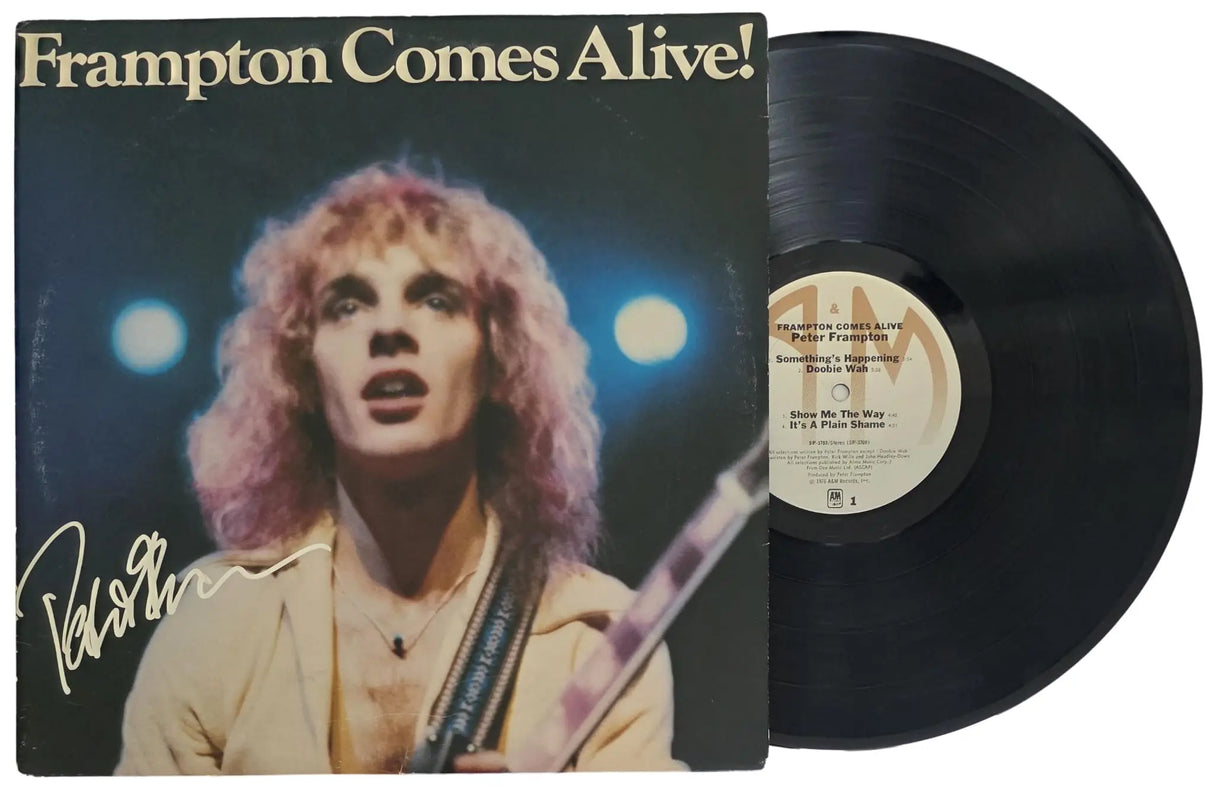 Peter Frampton Signed Frampton Comes Alive Album COA Proof Autographed Vinyl Record