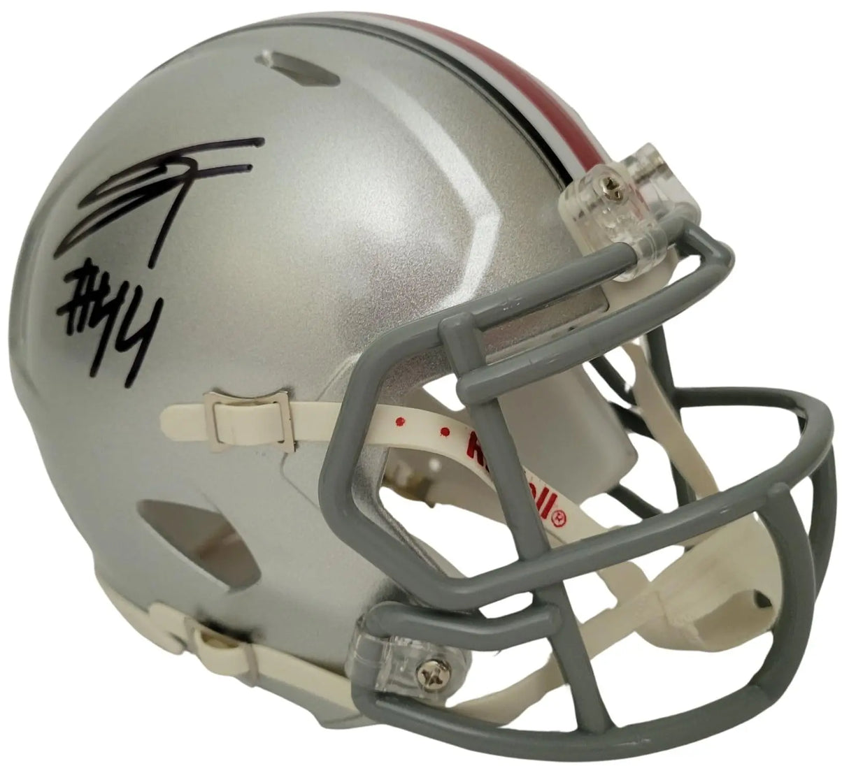 JT Tuimoloau Signed Ohio State Buckeyes Mini Football Helmet Proof COA Autographed