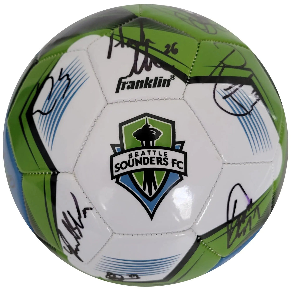 2024 Seattle Sounders FC Team Signed Logo Soccer Ball Proof COA Autographed