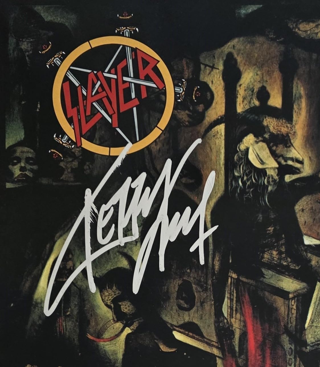 Kerry King Signed Slayer Reign in Blood Album COA Proof Autographed Vinyl Record