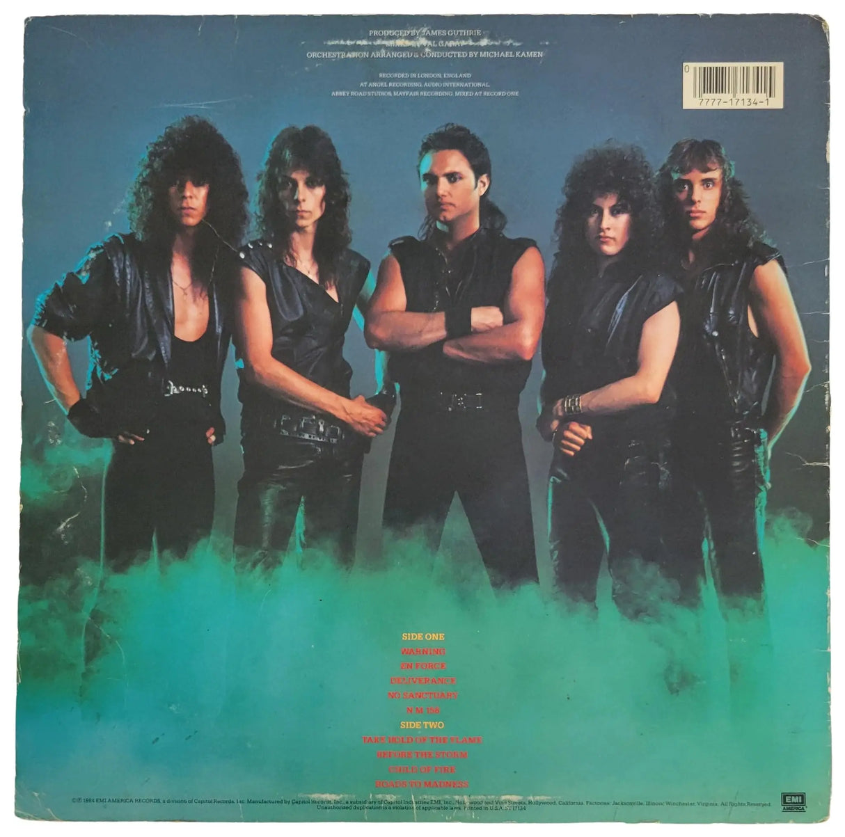 Geoff Tate Signed Queensryche The Warning Album COA Proof Autographed Vinyl Record