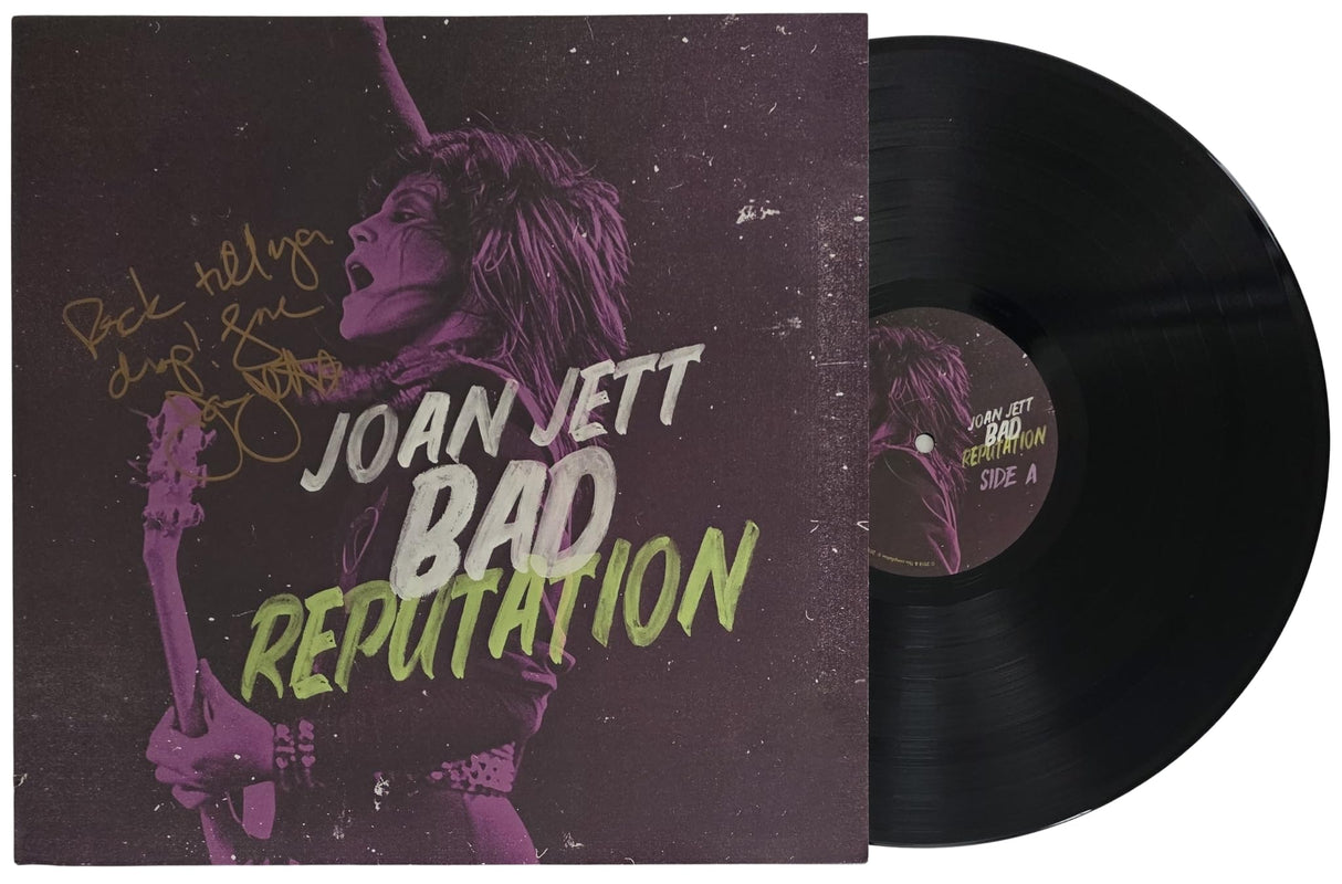 Joan Jett Signed Bad Reputation Album COA Exact Proof Autographed Vinyl Record