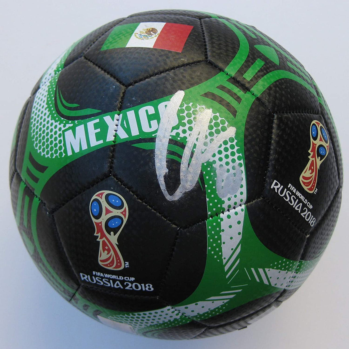 Giovani Dos Santos signed autographed Mexico logo Soccer ball proof COA Coast to Coast Collectibles