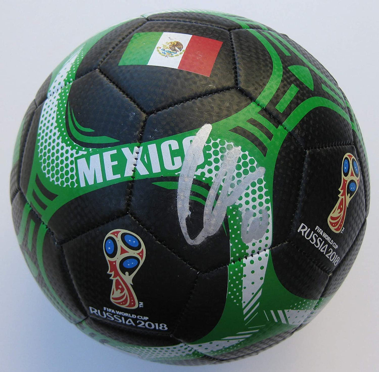 Giovani Dos Santos signed autographed Mexico logo Soccer ball proof COA Coast to Coast Collectibles