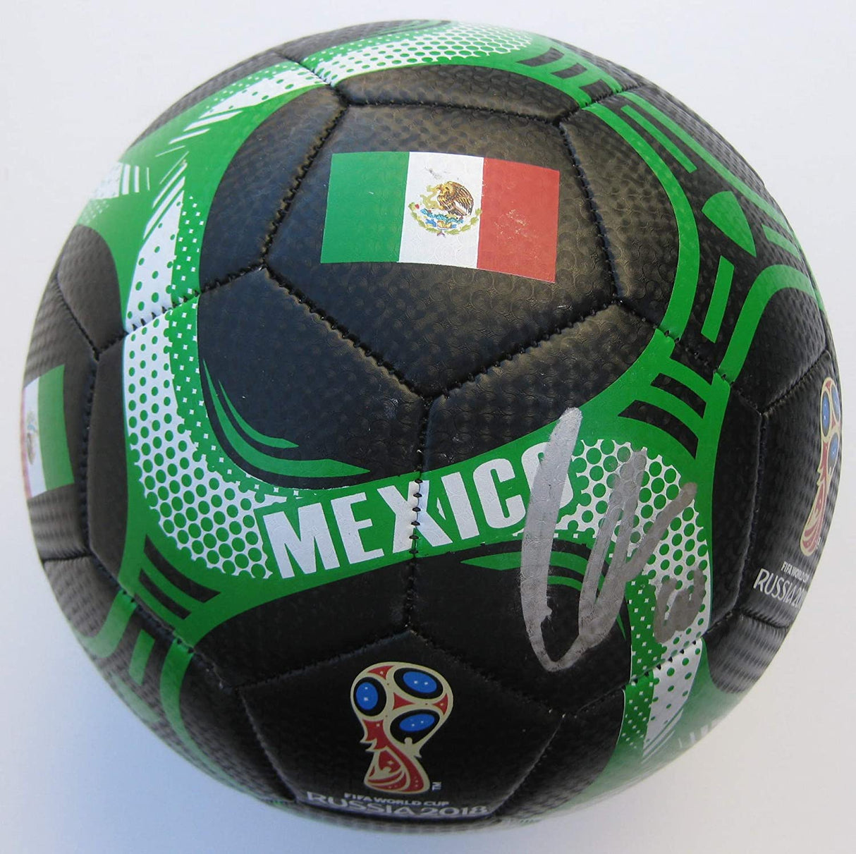 Giovani Dos Santos signed autographed Mexico logo Soccer ball proof COA Coast to Coast Collectibles