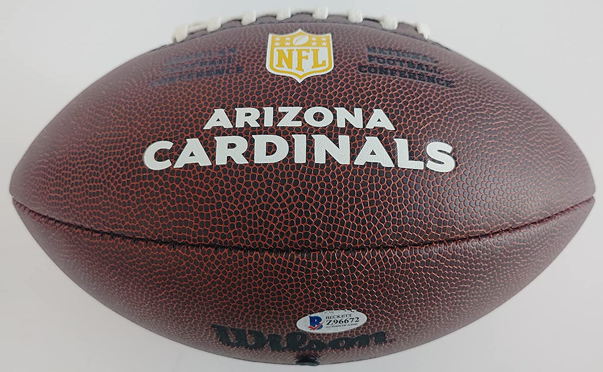 Kurt Warner autographed Cardinals logo football exact Proof Becket COA Coast to Coast Collectibles