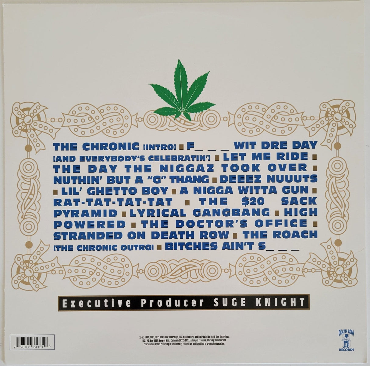 Warren G signed The Chronic album COA autographed vinyl exact proof Rare STAR