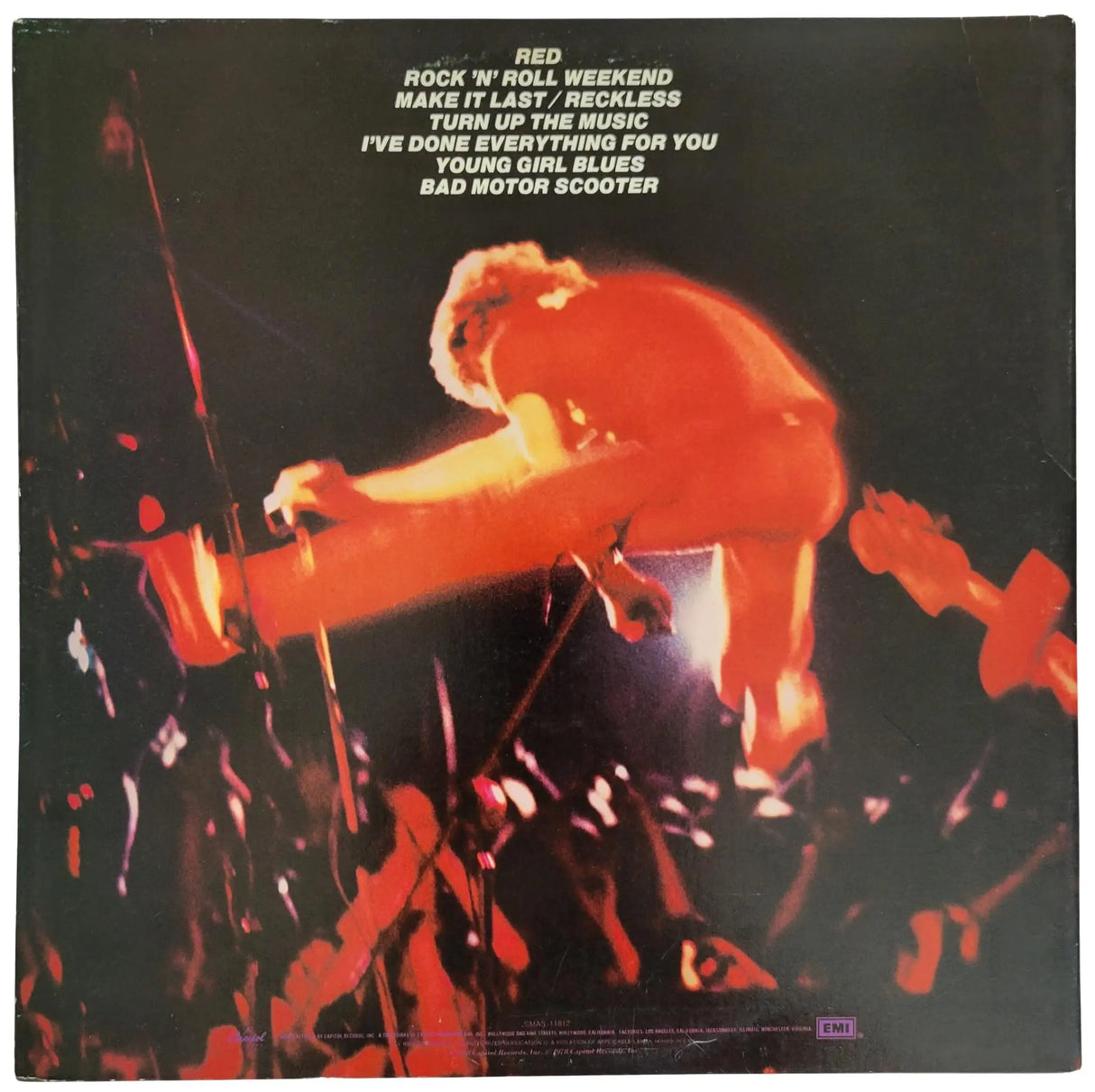 Sammy Hager signed All Night Long album vinyl Record COA exact proof autographed star