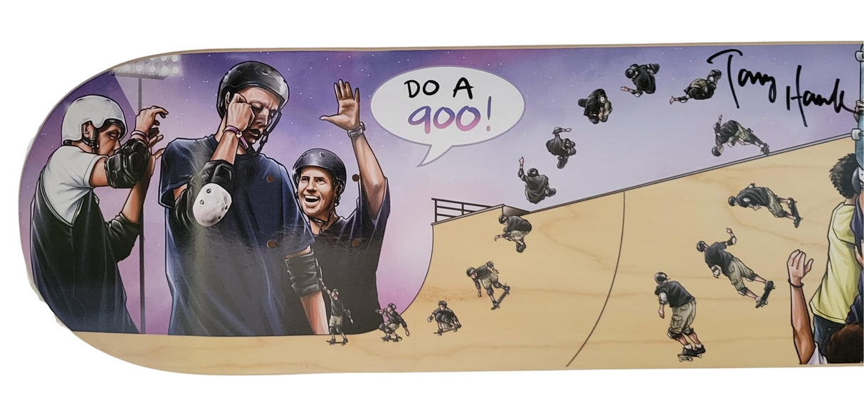 Tony Hawk signed skateboard Deck proof COA autographed 900 Birdhouse