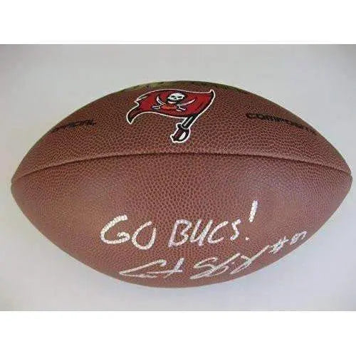 Austin Seferian-Jenkins Tampa Bay Buccaneers signed, autographed logo football - COA and proof