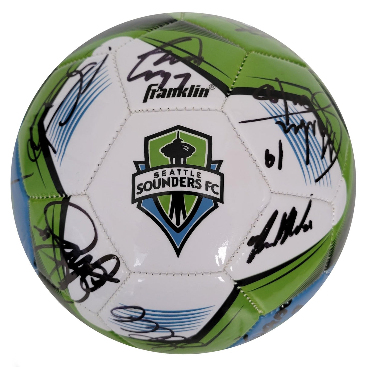 2023 Seattle Sounders FC team signed Logo soccer COA proof autographed
