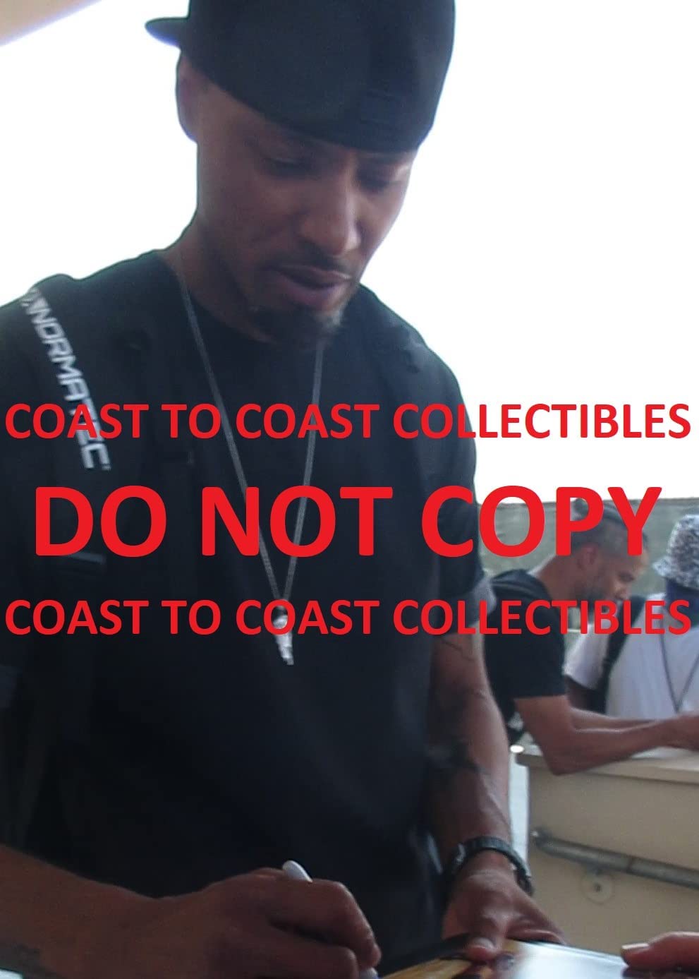 Rashard Lewis signed Miami Heat basketball 8x10 photo proof COA Beckett