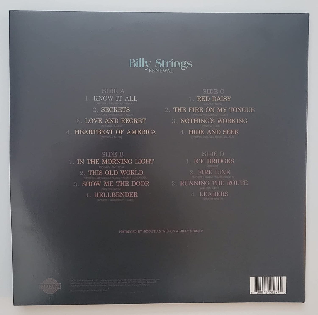 Billy String signed Renewal album vinyl record COA exact proof autographed Star