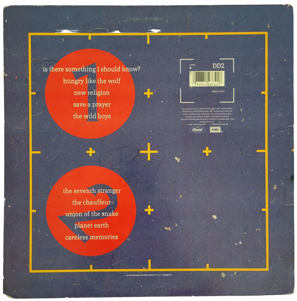 Duran Duran signed Arena album vinyl record COA exact proof Nick, John, Roger STAR