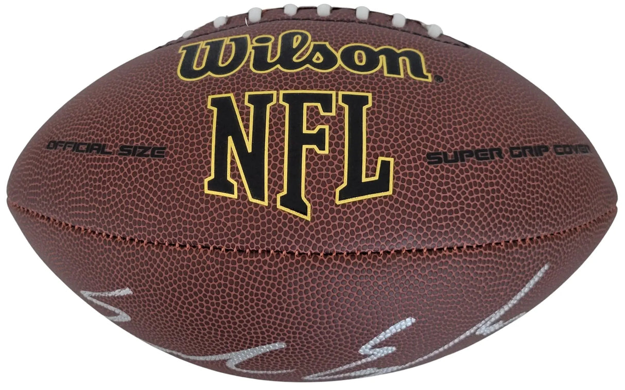 Emeka Egbuka Ohio State Buckeyes Signed NFL Football proof COA autographed