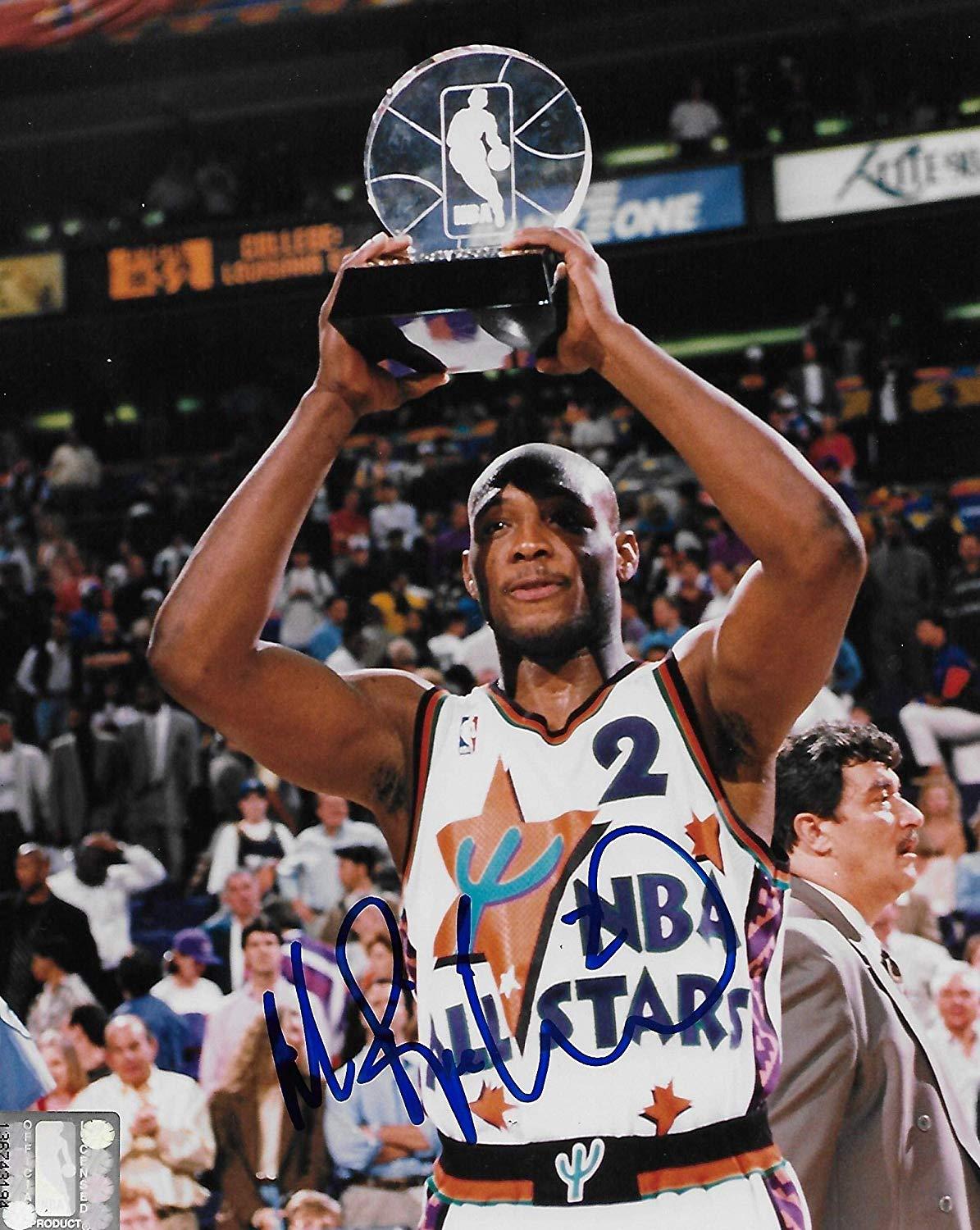 Mitch Richmond, Sacramento Kings, Signed, Autographed, Basketball 8X10 Photo, Coa with the proof photo will be included
