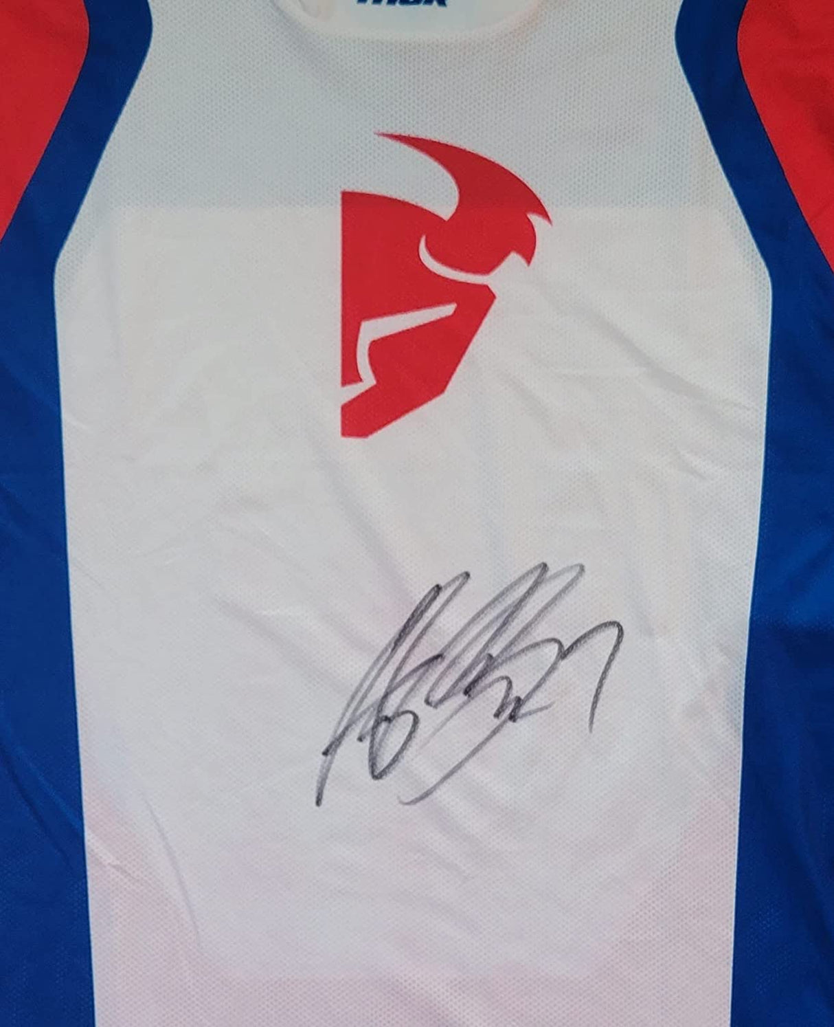 Aaron Plessinger Supercross Motocross signed Thor Jersey COA proof, autographed.