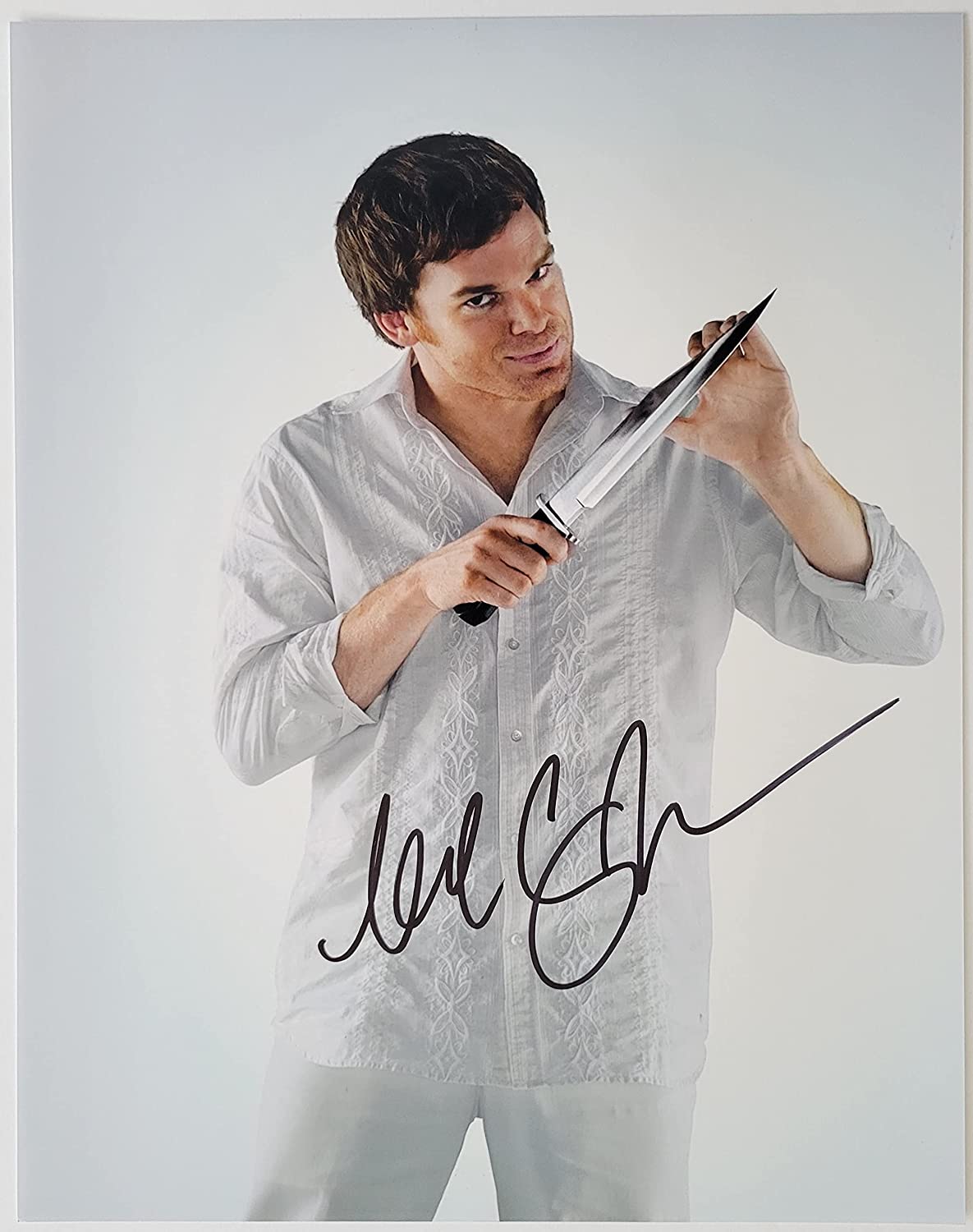 Michael C Hall signed Dexter 11x14 photo COA exact proof autographed STAR.