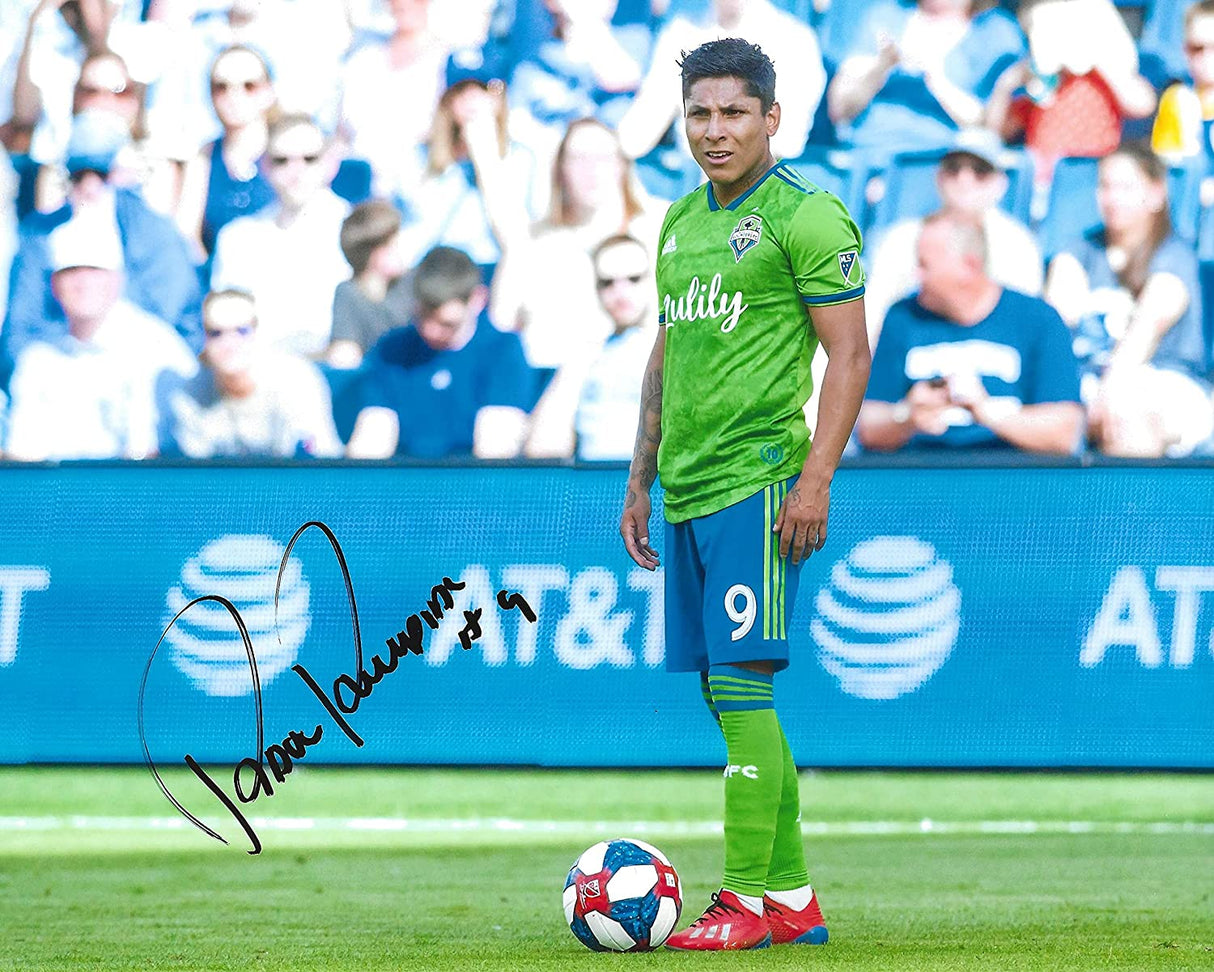 Raul Ruidiaz signed Seattle Sounders soccer 8x10 photo COA proof