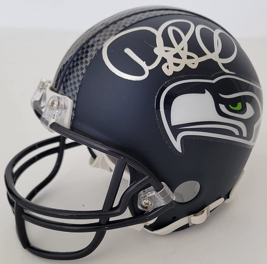 Pete Carroll signed Seattle Seahawks mini football helmet proof COA autographed