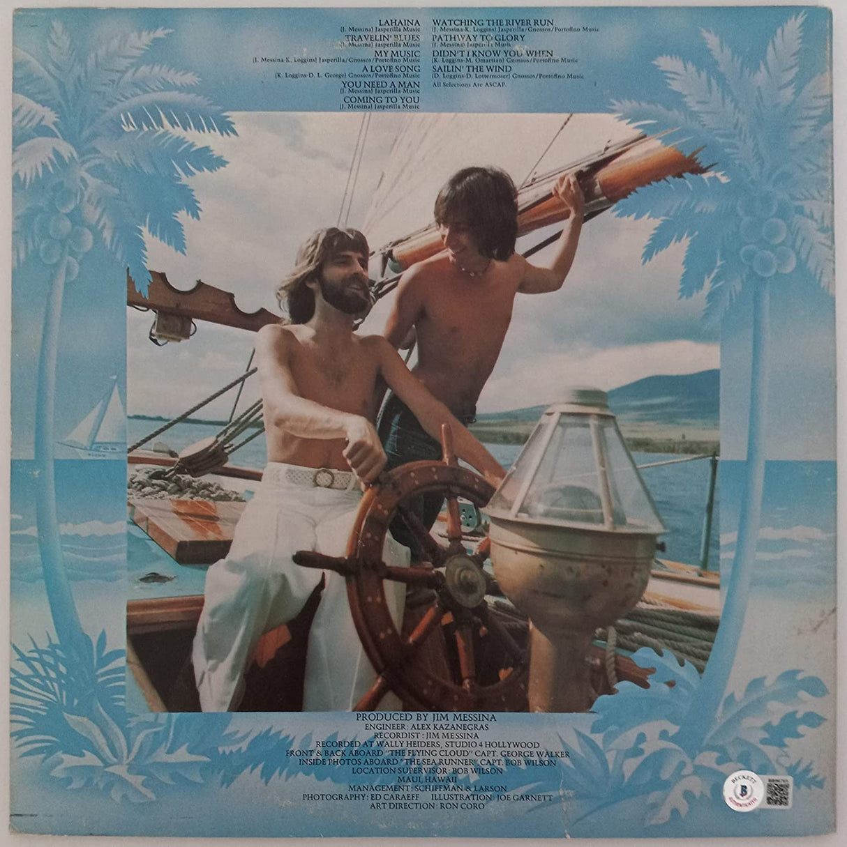 Kenny Loggins signed autographed Full Sail album vinyl record proof Beckett COA STAR