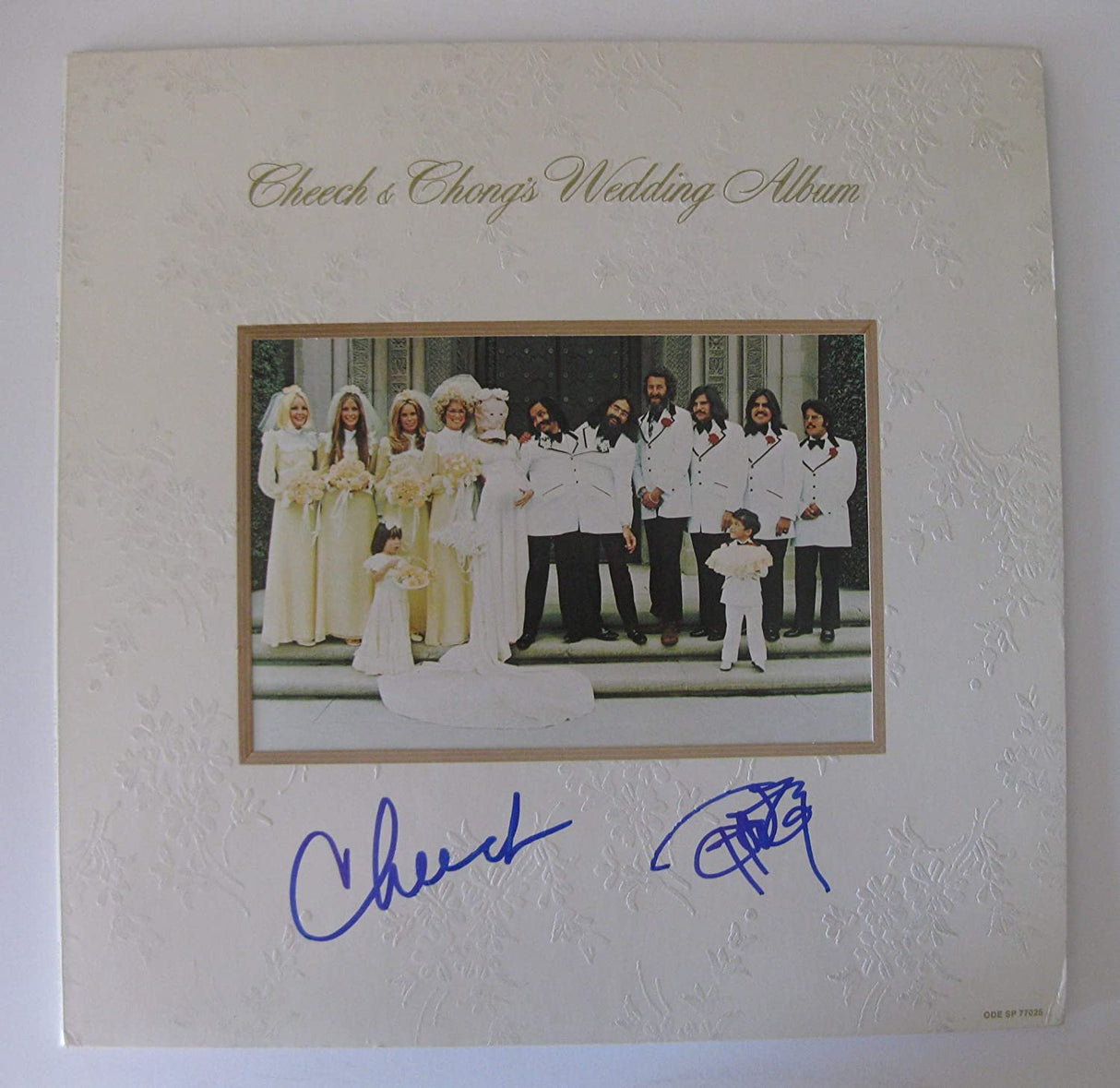 Cheech and Chong signed Wedding vinyl Record album proof Beckett COA autograph STAR