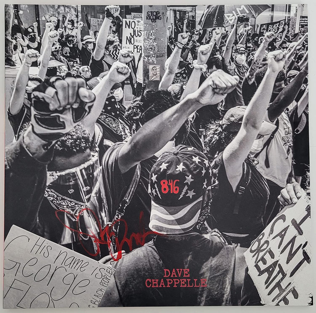 Dave Chappelle Comedian signed 8:46 album COA proof autographed vinyl record STAR