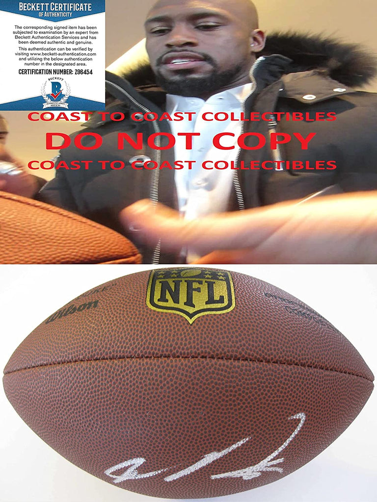 Vernon Davis San Francisco 49ers signed autographed NFL Duke football proof Beckett COA